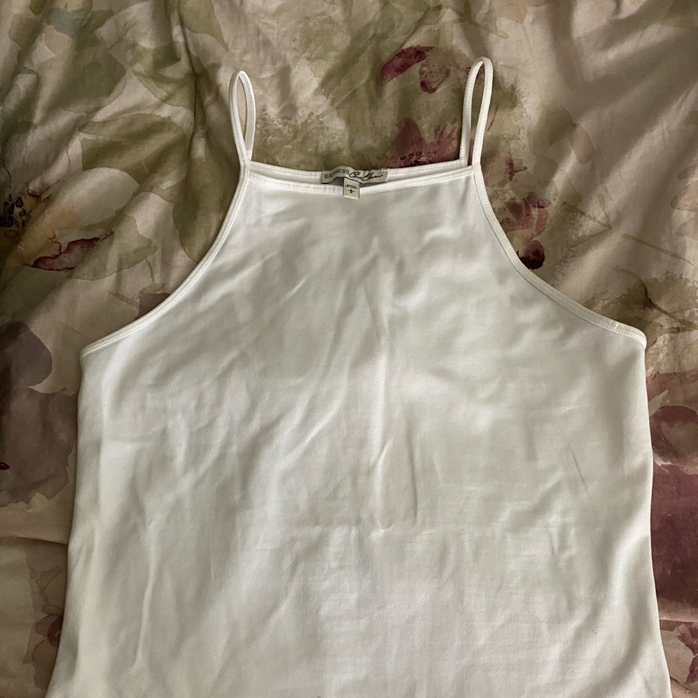 High neck, fitted tank